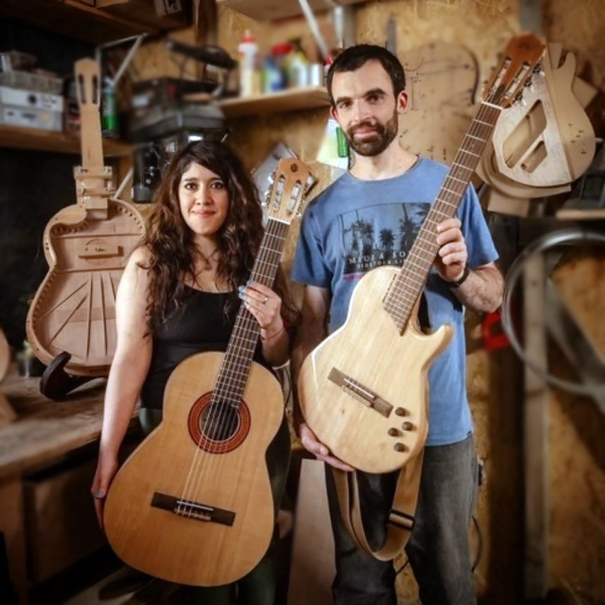 Mariela Castillo y Mauro Barrios en el taller Roux Sublime